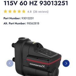 Grundfos Scala2 3-45-1 115V 60 HZ (contact info removed)1