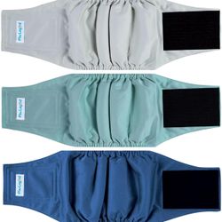 3 Pack Paw Legend Washable Dog Belly Band, Diapers For Male Dogs L.