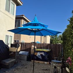 9" FT Pagoda Market Umbrella Patio Color: Agua Base Not Included 