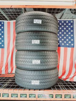 🇺🇸 4 USED TIRES 275/45RF20 BRIDGESTONE ALENZA RFT AS02 RUN-FLAT ALL SEASON TOURING 275 45 20