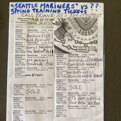 ‘SEATTLE MARINERS’.⚾️.SPRING TRAINING GAMES