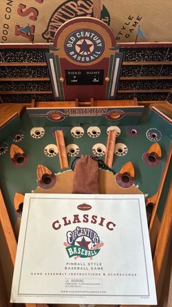 Vintage baseball pinball game