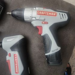 12 Volt LITHIUM ION CRAFTSMAN DRILL AND IMPACT DRIVER SET