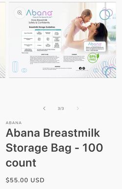 300 Count Milk Storage Bags 