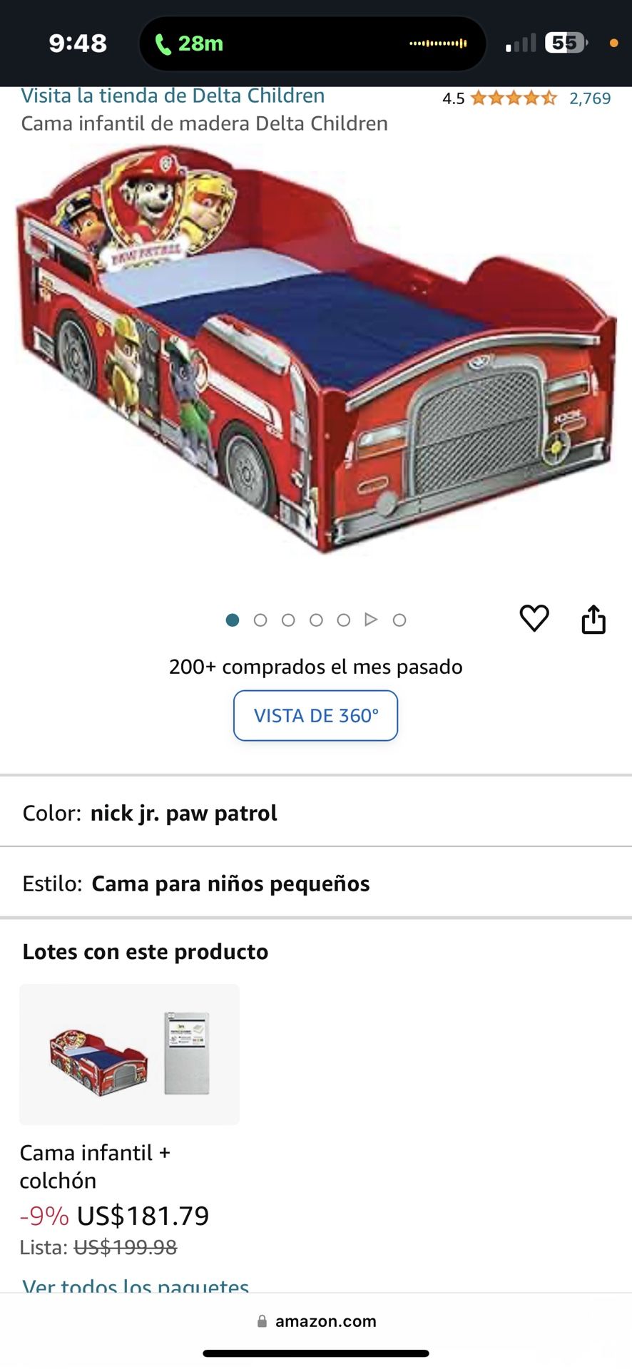 Cama De Paw Patrol 