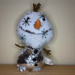 Olaf sequin plushie