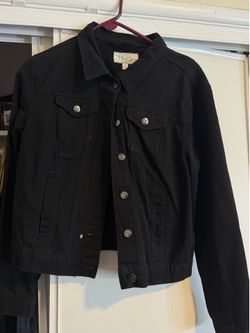 black jean jacket
