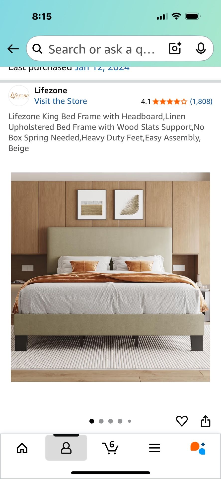 King Headboard & Frame OBO