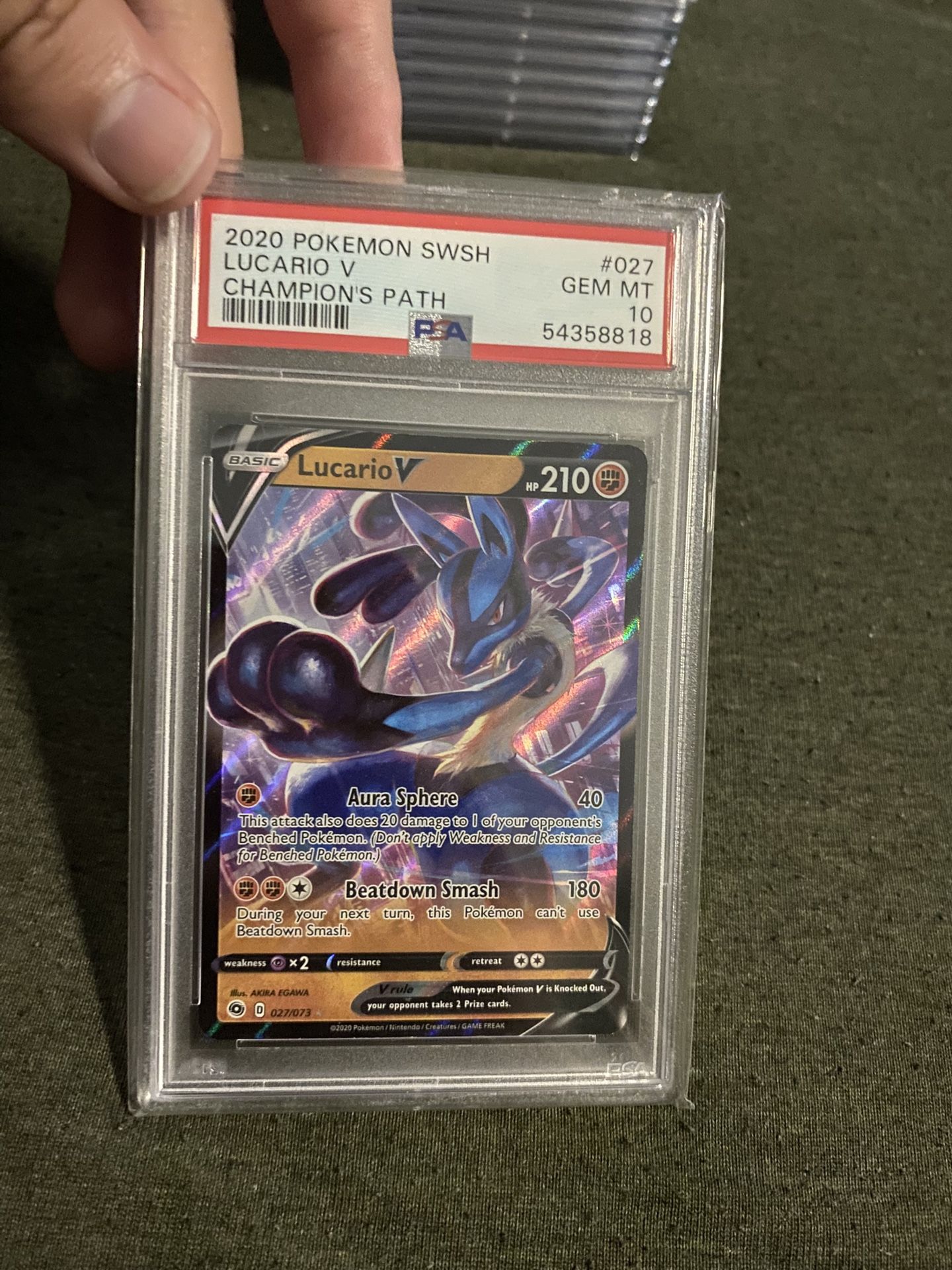 Lucario V PSA 10