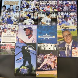 LA Dodgers Insider Playbill Program Magazine Lot 14 2016-2022 World Champs