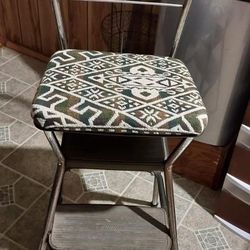 24" Vintage Cosco Styaire Retro Chair / Step Stool, 50.