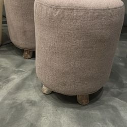 Grey Puff Chairs