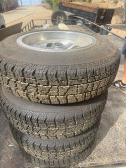 Aluminum wheels and tires