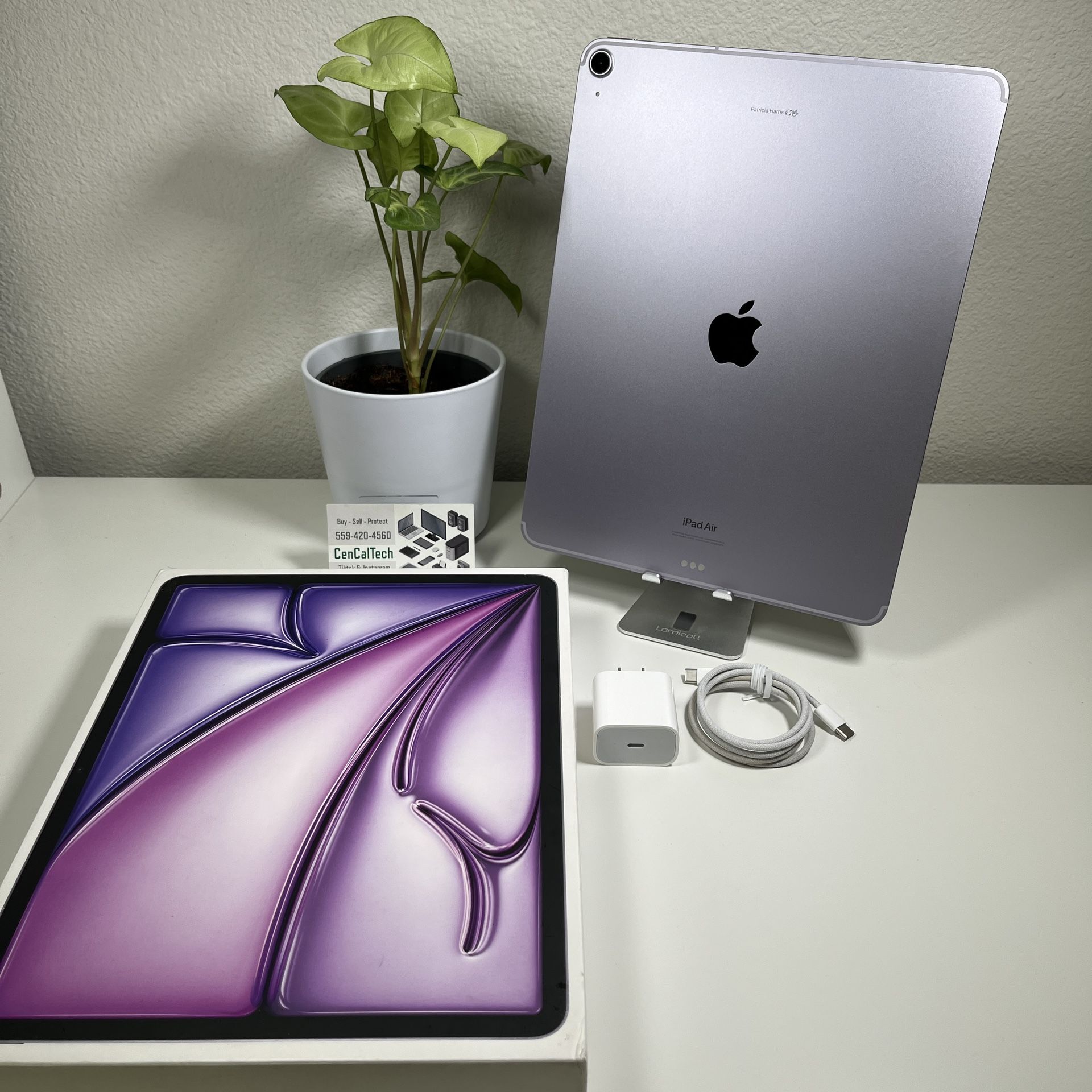 2024 iPad Air 13 inch M2 128gb Wifi & Cellular Unlocked 100% 🔋 Health In Excellent condition