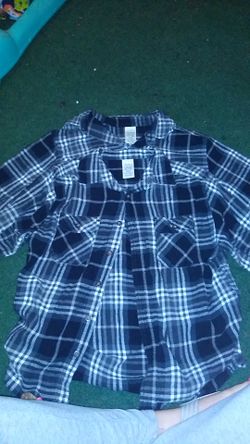 2 Lil boys 14/16 large long sleeve button up