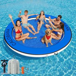 CALOBANA 8ft Round Inflatable Water Hammock