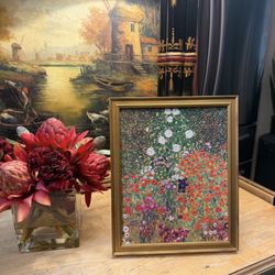 Oil On Board Beautiful Flowers Amazing Colors 11 X 9