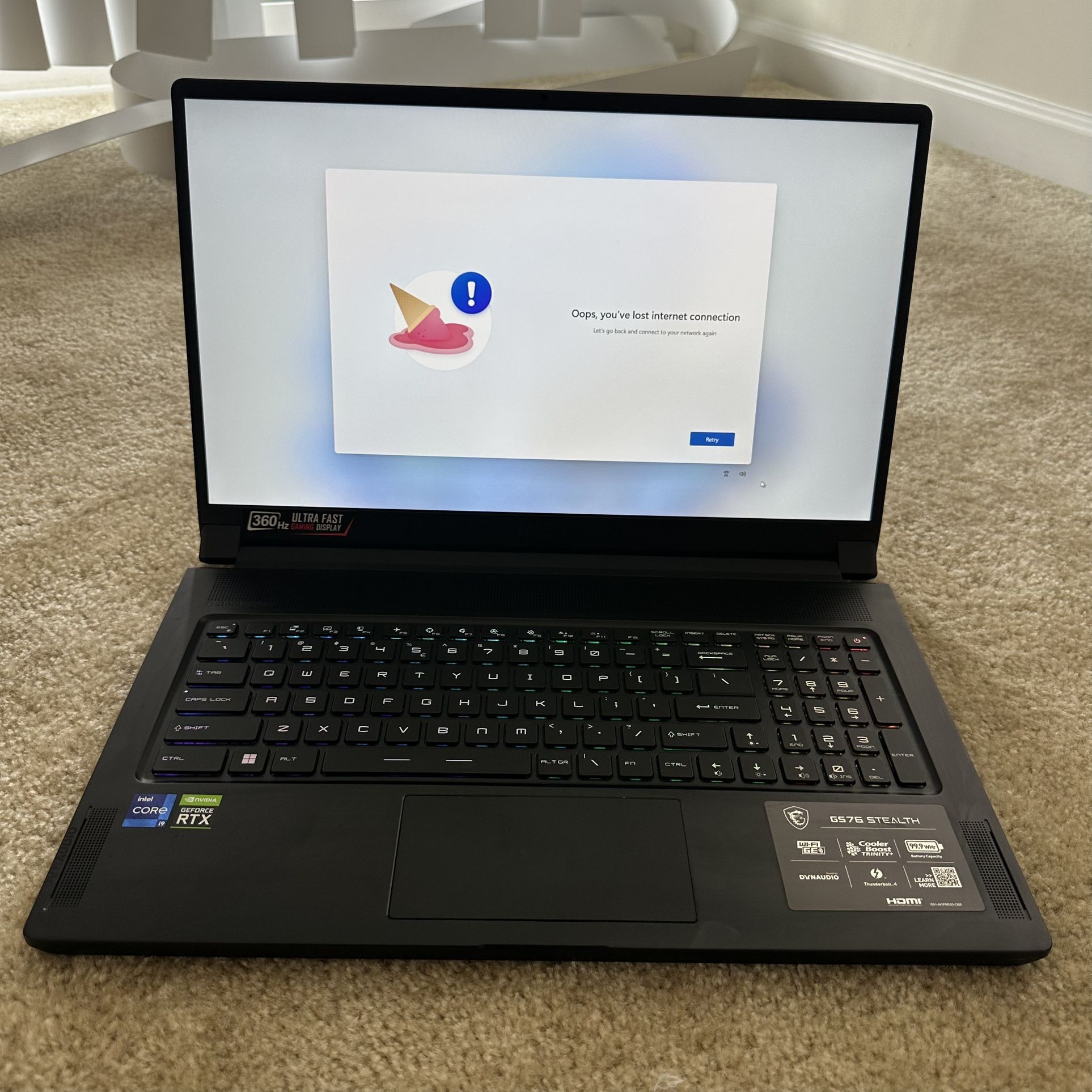 Msi Gs76 Stealth I9 2tbssd 32gb Ram