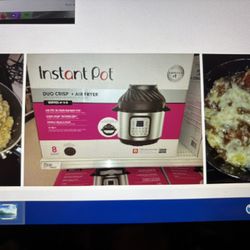 Instant Pot Duo Crisp 8QT Plus Ceramic Pot And Accessories