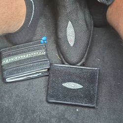 Authentic Male Stingray Leather Wallet 