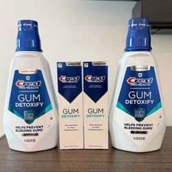 Brand New Crest Gum Detoxify Oral Care Bundle- $15 For Everything