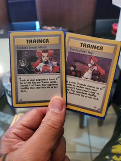 Pokemon Cards Rockets Sneak Attack And The Rockets Trap Both Near Mint Condition