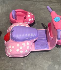 Kids Pink Ride-On Scooter with Sidecar – Great Condition