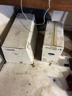 Brand new toilet in box