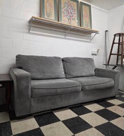 Grey Love Seat $100