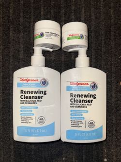 RENEWING FACIAL CLEANSER & CLEANSING BALM & LIKE CERAVE