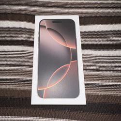New Apple iPhone 16 Pro Max 1TB Desert Titanium Unlocked