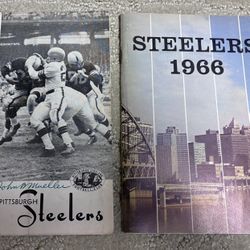 1955 and 1966 Pittsburgh Steelers Season Guides