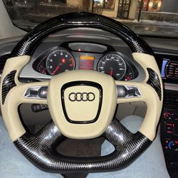 Custom Audi LED Carbon Fiber Steering Wheel