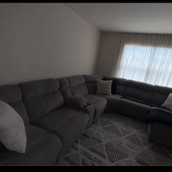 sectional couch and swivel 