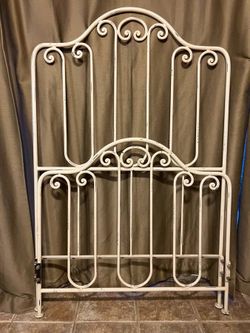 Wrought Iron Twin Size Headboard and Footboard from Pottery Barn