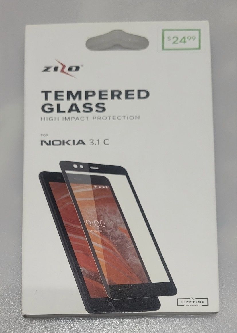 (Best offer gets it!) New ZIZO Nokia 3.1 C Tempered Glass Screen Protector