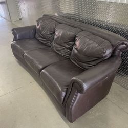 Sofa King Comfortable Genuine Leather Sofa For Sale Free Delivery!!