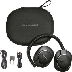 Harman Kardon Fly Wireless Over-Ear Active Noise Cancelling Headphones - Black, Large