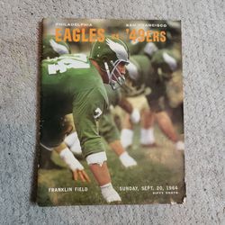 1964 Eagles vs 49ers Game Program 