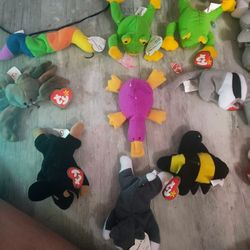 Several Teenie Beanie Babies 
