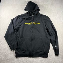 Starter Washington Football Men’s L Black Redskins Jaylen Daniels Hoodie#2774