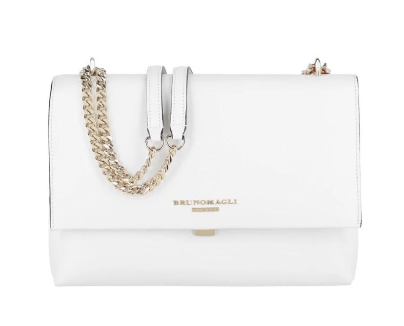 Bruno Magli Chain Multi Leather Shoulder Bag