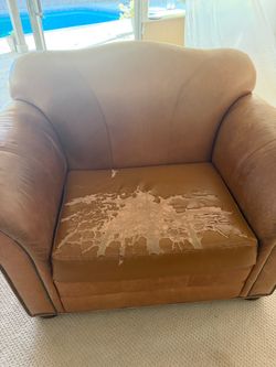 FREE!  Large leather chair