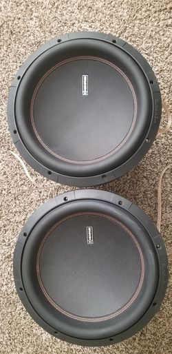 2 12 inch Memphis m6 subwoofers also have box if needed