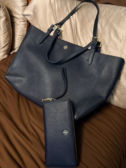 Blue Tory Extra Large Purse