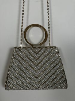 INC Gold Evening Bag / Clutch