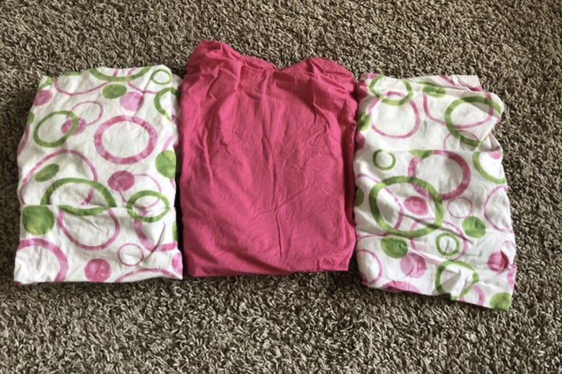 3 baby girls crib fitted sheets