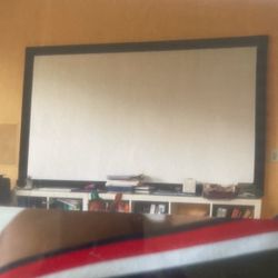 Big Screen With metal and velveting covered frame, gorgeous just in time for football