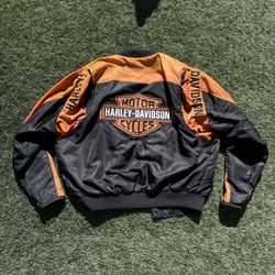 Vintage Harley Davidson American Legend Bomber Jacket