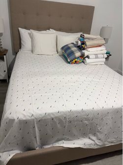 Queen bed and mattress
